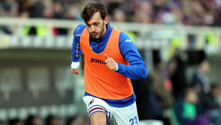 Manolo Gabbiadini, pemain Sampdoria yang terkena virus corona.