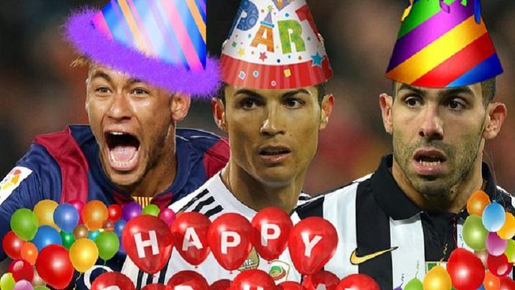 Cristiano Ronaldo, Neymar dan Carlos Tevez merayakan ulang tahun di hari Imlek