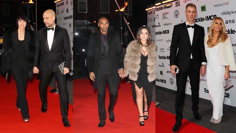 Para pemain Man City datang ke malam amal yang diselenggarakan Vincent kompany untuk mengatasi tunawisma Copyright: Sun Sport