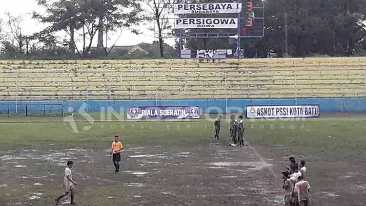 Suasana perempatfinal Piala Suratin U-17 2019.