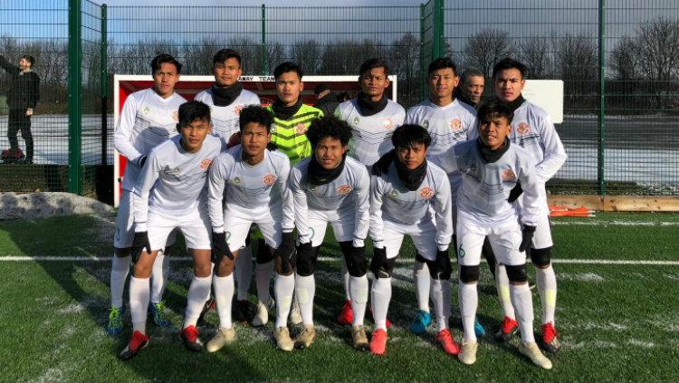 Skuat tim Garuda Select di Inggris.