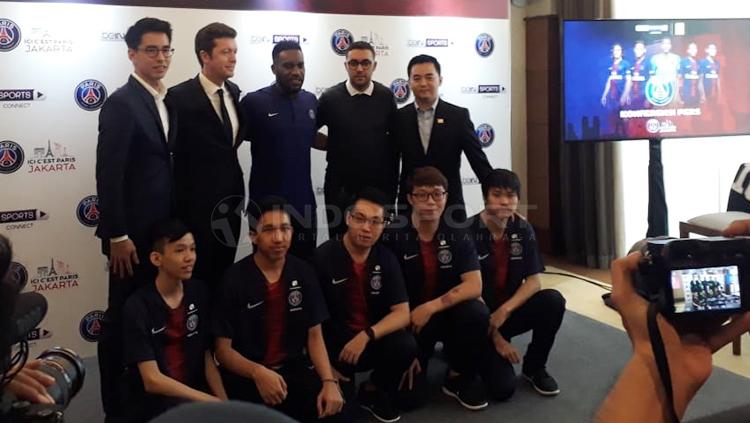 Salah satu bintang PSG Jay-Jay Okocha hadir di acara BeinSport Copyright: Neneng Astrianti/INDOSPORT