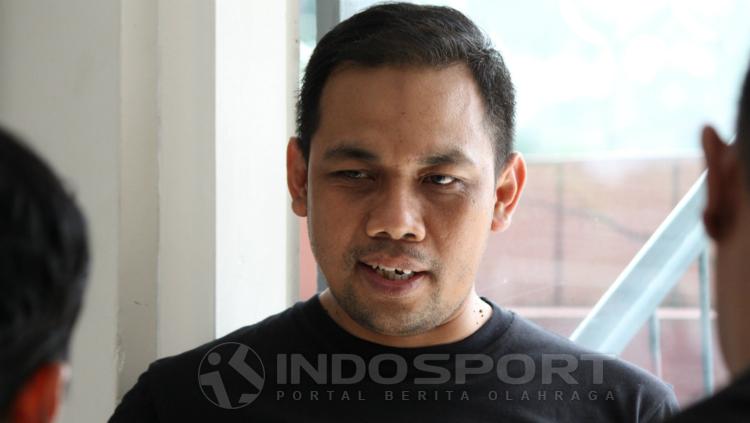 Candra Wahyudi, manajer Persebaya Suarabay saat ditemui awak media.