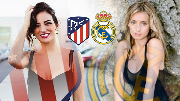 Battle WaGs Atletico Madrid vs Real Madrid