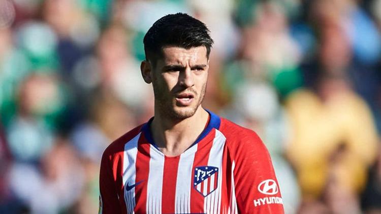 Striker pinjaman Atletico Madrid Alvaro Morata. Copyright: Sky Sports