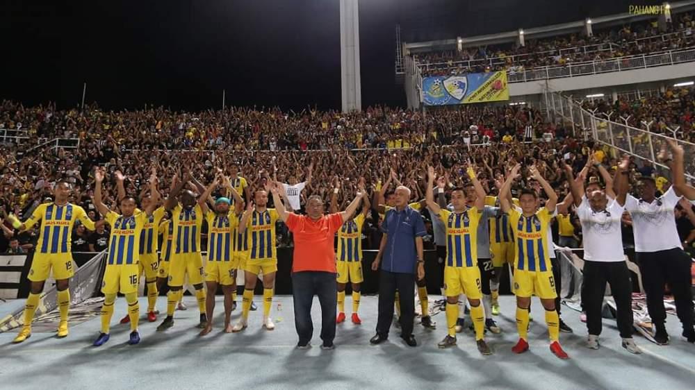 Pahang FA usai menang atas Terengganu FC di pekan kedua Liga Super Malaysia 2019 Copyright: Twitter/@OfficialPahang