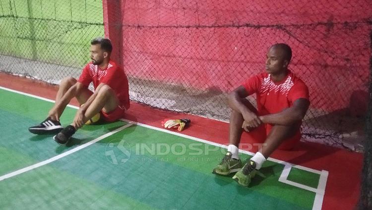 Dua Rekrutan Anyar Persipura Asal Brasil, Wallacer de Andrade Medeiros (kiri) bersama Andre Ribeiro