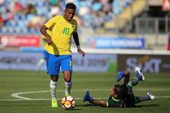 Rodrygo saat membela Timnas Brasil. Copyright: INDOSPORT