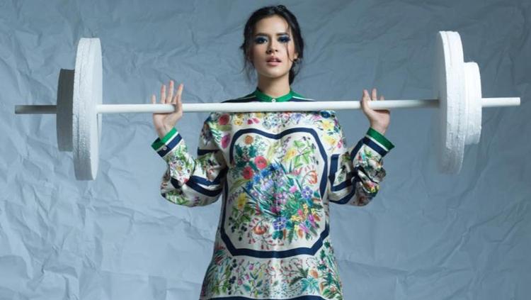 Raisa saat berolahga