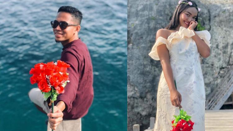 Pasangan atlet, Reva Adi Utama dan Alya Nadira (polo air).