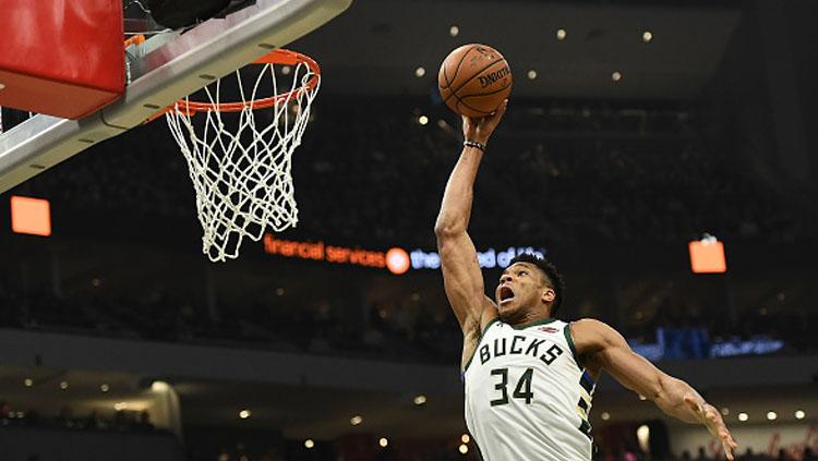 Bintang Milwaukee Bucks, Giannis Antetokounmpo.