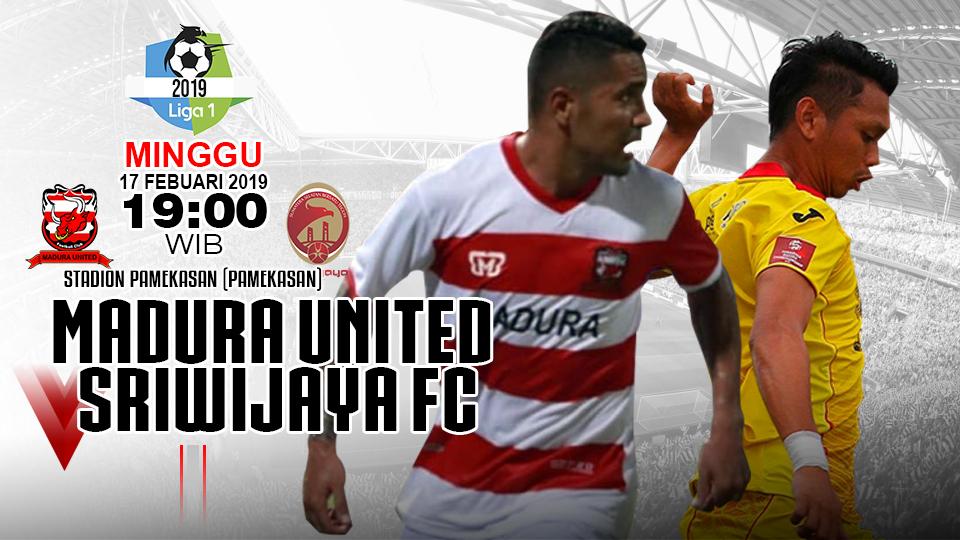 Pertandingan Madura United vs Sriwijaya fc