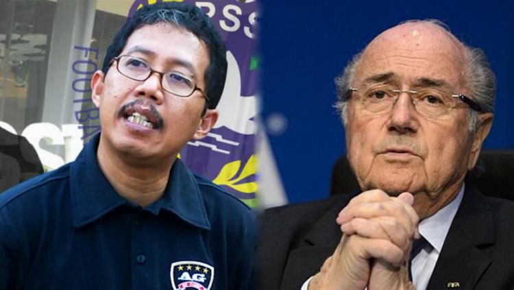 Joko Driyono dan Sepp Blatter