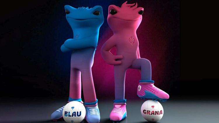 Blau dan Grana maskot klub sepak bola Levante Copyright: Istimewa