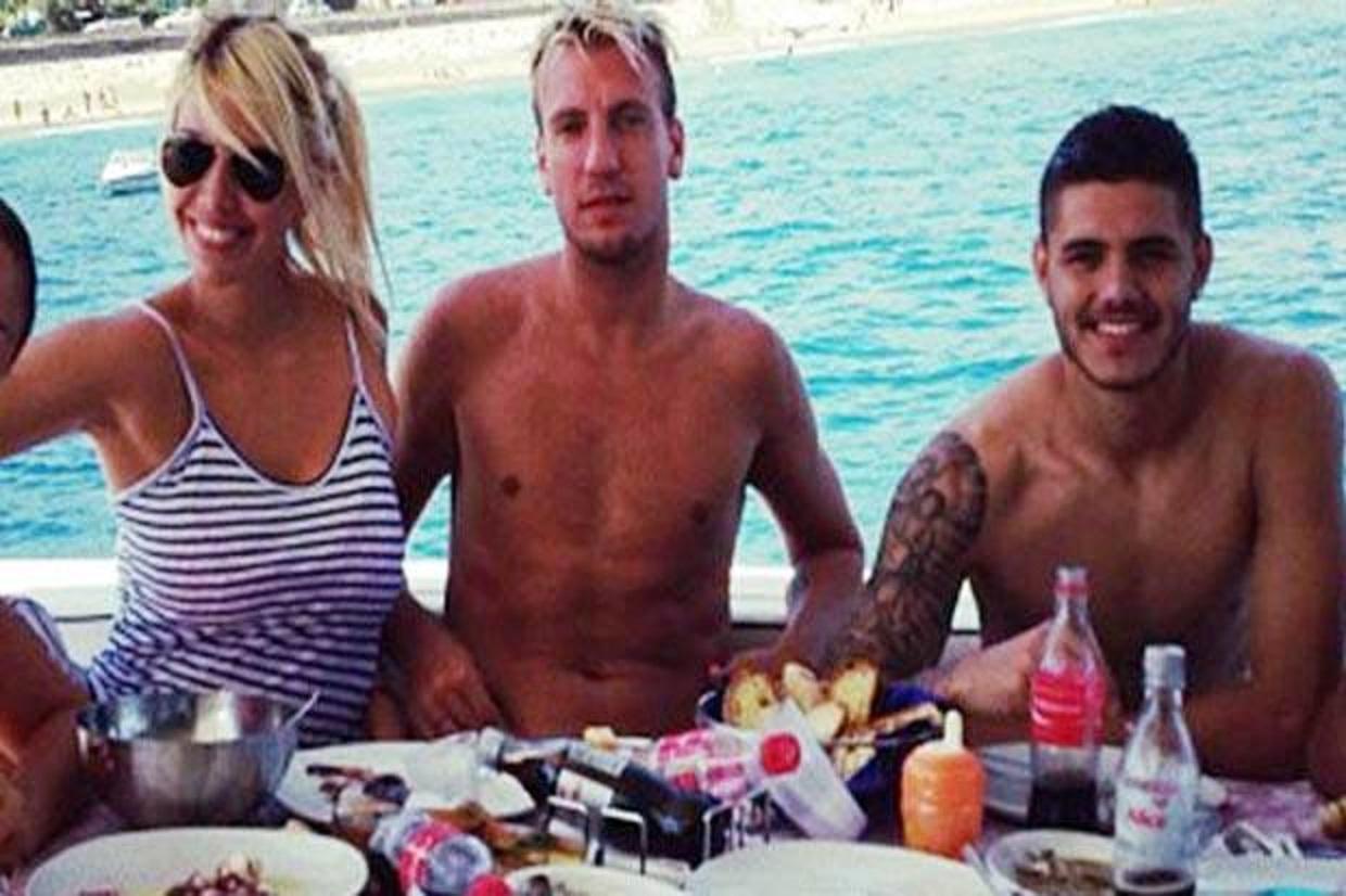 Wanda Nara, Maxi Lopez dan Mauro Icardi Copyright: GOAL