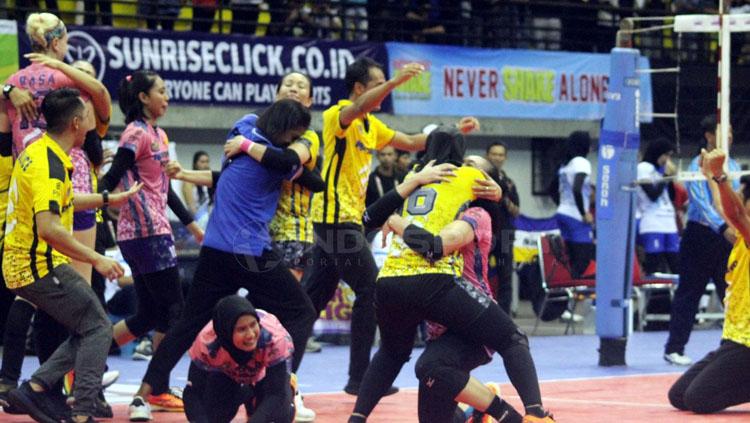 Selebrasi Jakarta PGN Popsivo Polwan