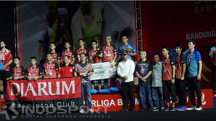 Tim Putra Djarum Kudus Juara Superliga Badminton 2019.