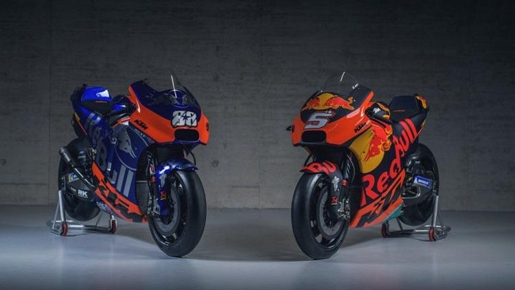 Salah satu pabrikan MotoGP, KTM dikabarkan siap menjual motor yang mereka gunakan di MotoGP senilai 288 ribu euro (4,9 miliar rupiah). - INDOSPORT