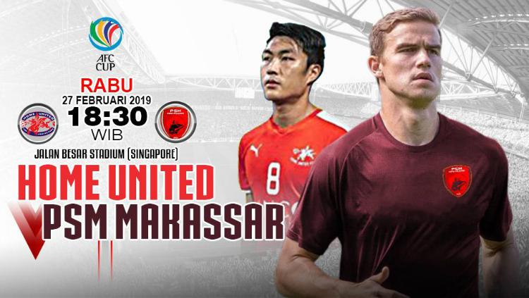 Prediksi Pertandingan AFC Cup 2019: Home United vs PSM Makassar
