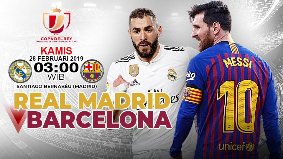 Pertandingan Real Madrid vs Barcelona.