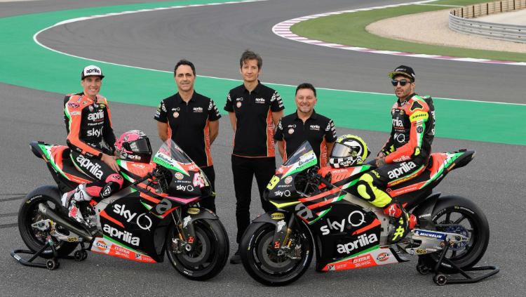 Aprilia Gresini Racing saat rilis tim untuk MotoGP 2019.