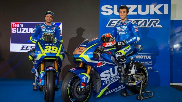Team Suzuki Ecstar yang akan tampil di MotoGP 2019 Copyright: breakingnews.co.id