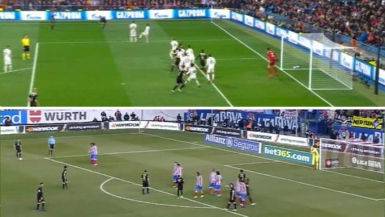Aksi tendangan bebas Schone serupa Dengan Lionel Messi