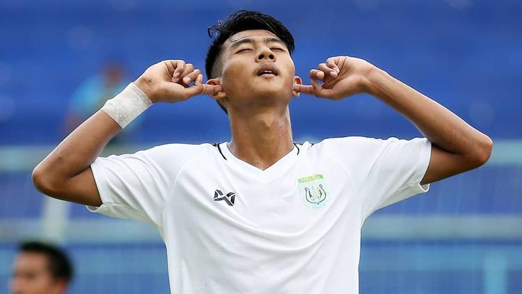 Striker Persela Lamongan Malik Risaldi