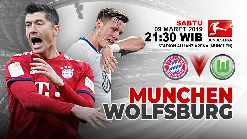 Pertandingan Bayern Munchen vs Wolfsburg. Copyright: Indosport.com