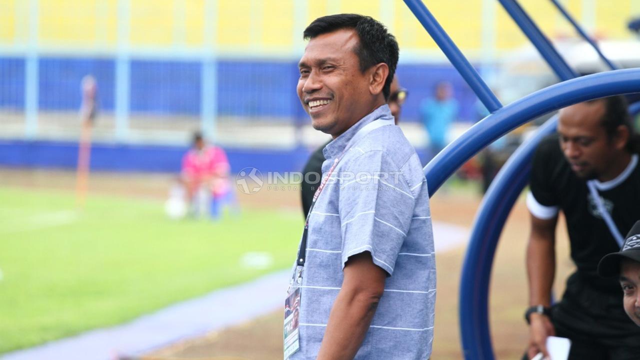 Pelatih Persita, Widodo Cahyono Putro. Copyright: Ian Setiawan/Indosport.com