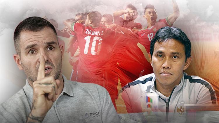 Komparasi skuat Timnas Indonesia era Simon McMenemy vs Bima Sakti.