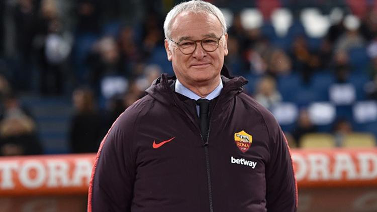 Pelatih baru AS Roma, Claudio Ranieri. Copyright: Getty Images