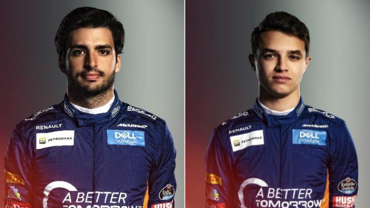 Carlos Sainz dan Lando Norris, dua pembalap McLaren