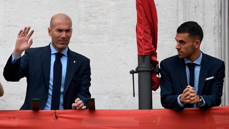 Zinedine Zidane dan Daniel Ceballos