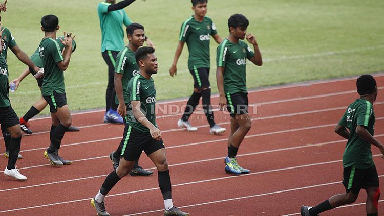 Saddil Ramdani sudah terlihat bergabung dengan Timnas Indonesia U-23 pada laga uji coba di Stadion Madya Senayan, Selasa (12/03/19).
