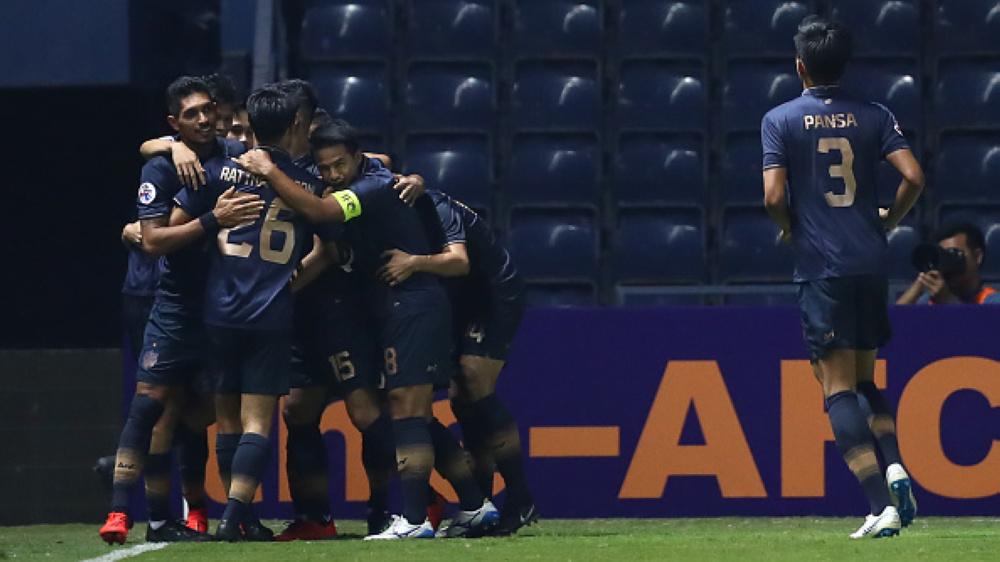 Selebrasi gol kemenangan Buriram United di Liga Champions Asia Copyright: INDOSPORT