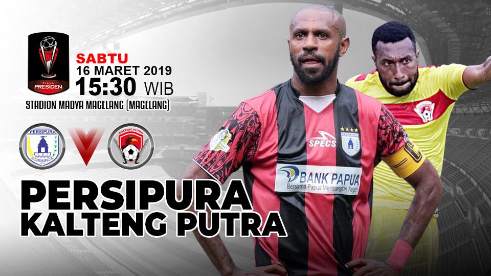Pertandingan Persipura Jayapura vs Kalteng Putra. Copyright: Indosport.com