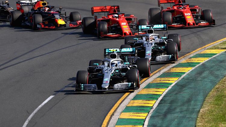 Start Grand Prix F1 Australia di Melbourne Sirkuit Grand Prix pada 17 Maret 2019 di Melbourne, Australia.