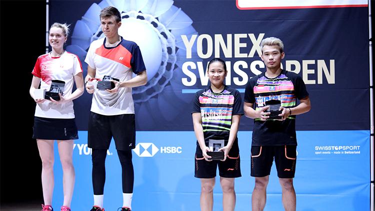 Rinov Rivaldy/Pitha H. Mentari harus takluk di final Swiss Open 2019.