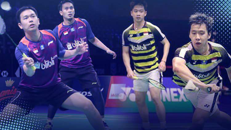 Mohammad Ahsan/Hendra Setiawan vs Kevin Sanjaya Sukamuljo/Marcus Fernaldi Gideon.
