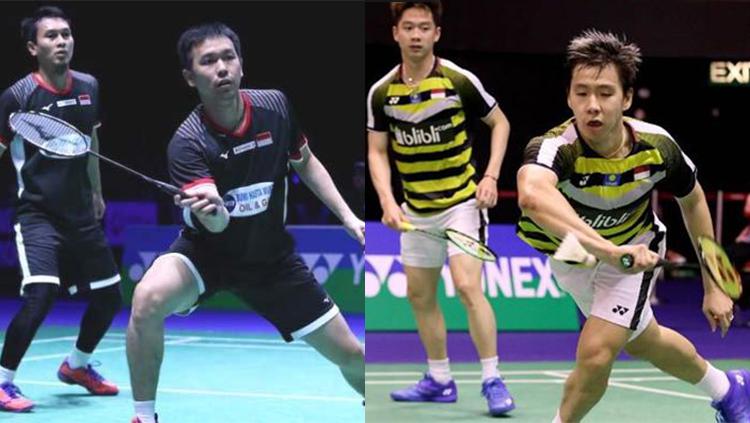 Mohammad Ahsan/Hendra Setiawan vs Kevin Sanjaya Sukamuljo/Marcus Fernaldi Gideon.