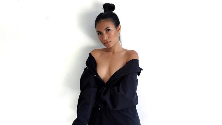 Nasya Marbun, Umberella Girl Valentino Rossi di MotoGP Qatar 2019.