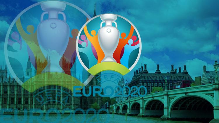 Logo Euro 2020. - INDOSPORT