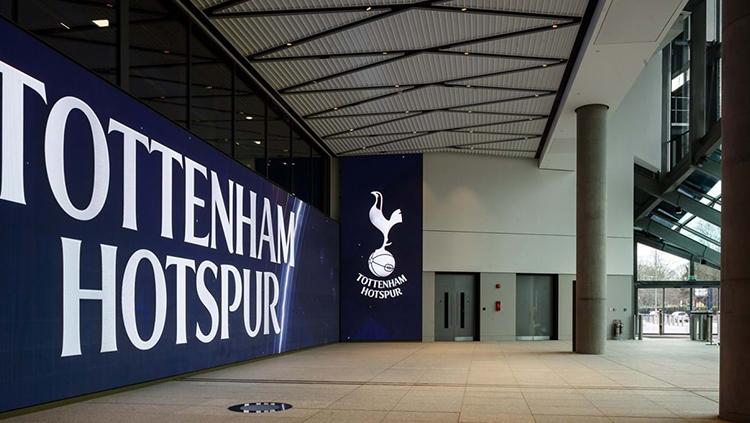 Tulisan besar Tottenham Hotspur di stadion baru White Hart Lane Copyright: tottenhamhotspur.com
