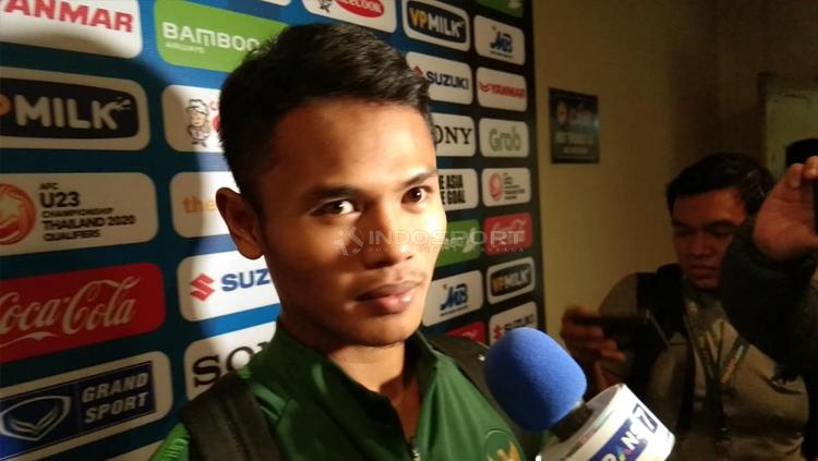 Striker Timnas Indonesia, Dimas Drajad, mengaku antusias comeback ke skuad Garuda, setelah absen di Piala AFF 2022 karena cedera. - INDOSPORT