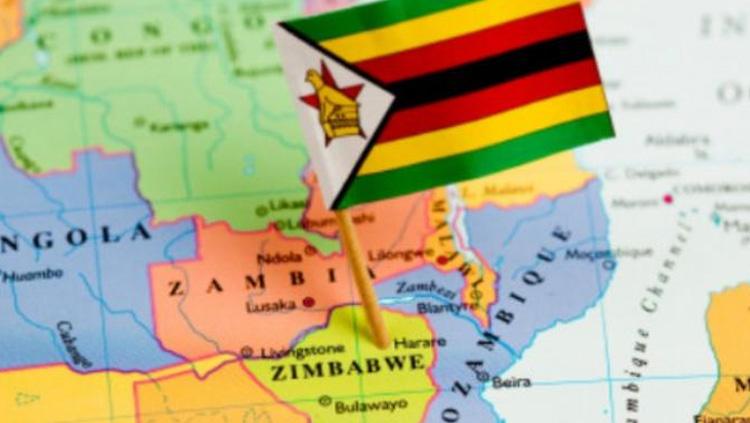 Ilustrasi peta dan bendera Zimbabwe. Copyright: zimembassyberlin.com