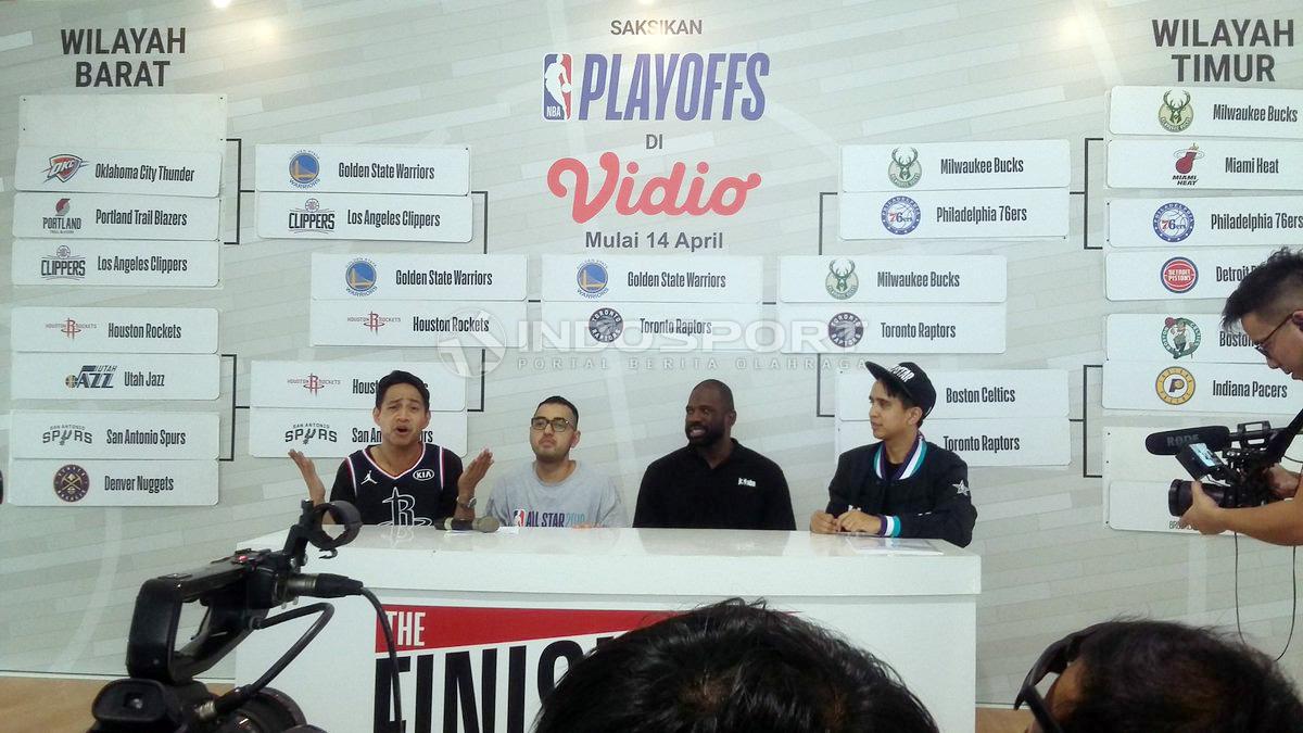 Program Jr. NBA yang digelar oleh The National Basketball Association (NBA) secara resmi kembali hadir untuk yang keenam kalinya secara berturut-turut di Cilandak Sport Center, Jakarta Selatan pada Sabtu (30/03/19). Copyright: Risto Risanto/Indosport.com