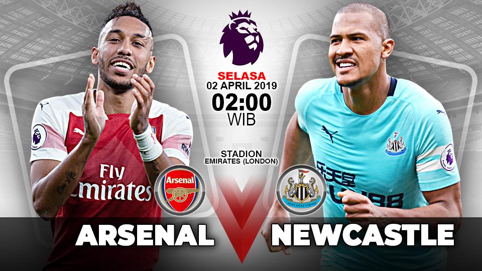 Pertandingan Arsenal vs Newcastle United. Copyright: Indosport.com