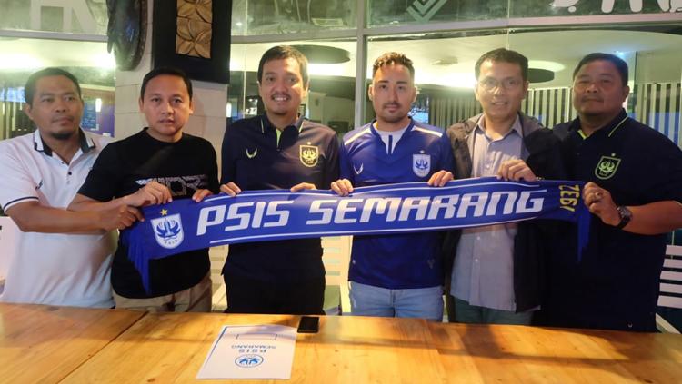 Shohei Matsunaga saat resmi diperkenalkan PSIS Semarang kepada awak media Copyright: PSIS Semarang