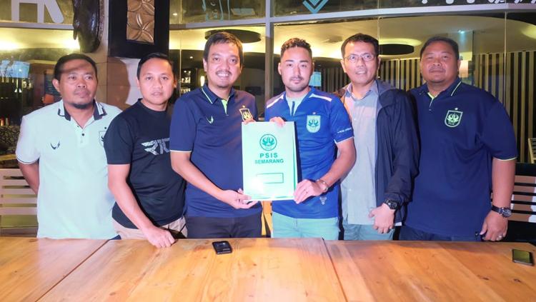 Shohei Matsunaga saat resmi diperkenalkan PSIS Semarang kepada awak media Copyright: PSIS Semarang